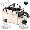 thumbnail image 3 of FifthStart Multi Use Cleaning Carry Caddy with Waist & Shoulder Strap, Beige, Large, 15” x 10” x 8”, 3 of 9