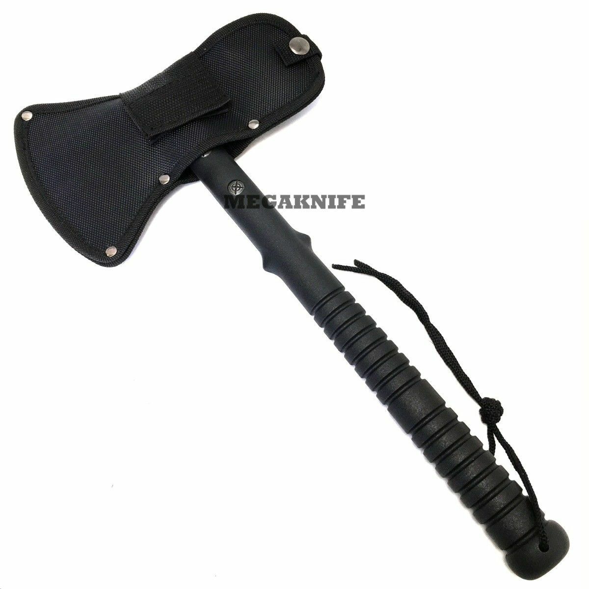 15" Stonewash Hunting TOMAHAWK Axe HATCHET w Sheath Outdoor Camping Hunting Knife