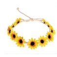 thumbnail image 1 of 5 Piezas Corona de Girasol Corona para el Cabello Diademas de Flores de Margarita Diademas Hippie Tocado de Novia Floral Ajustable para Fiestas Hippie Festivales de Bodas Accesorios para Fotos, 1 of 7