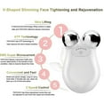 thumbnail image 4 of LNGOOR Appareil Facial Microcourant Intelligent Rechargeable Masseur pour le Visage Machine Réductrice de Double Menton Outil de Sculpture du Visage Femmes EMS Raffermissement de la Peau Rajeunissement Anti-âge Rides Visage, 4 of 8