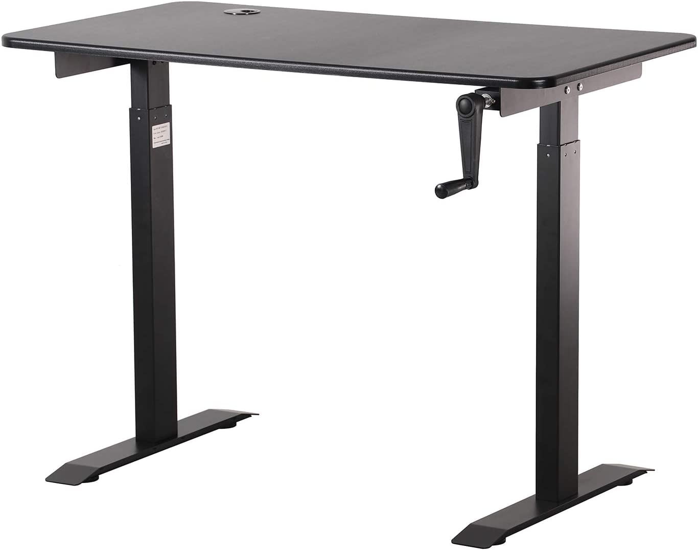 Crank Adjustable Height Standing Desk, Adjustable Sit to Stand up Desk,Home Office Table