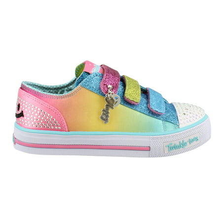 Girl's Skechers, Twinkle Toes Shuffles Stylin Smiles (Best Shoes To Shuffle In)