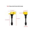 thumbnail image 2 of Set of 6 ISA Yellow Ignition Coils and NGK Spark Plugs Compatible with 2003-2007 Nissan Murano 3.5L Replacement for UF349, 2 of 3