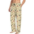 thumbnail image 6 of Sigee Cartoon Shiba Inu Dog print Men's Pajama Pants Lounge Sleep Bottoms with Elastic Waistband and Pockets-X-Large, 6 of 6