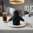 thumbnail image 2 of Unique Bargains 6Pcs Cotton Reusable Dinner Cloth Napkins Black 18x18inch, 2 of 6