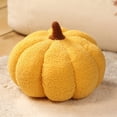 thumbnail image 2 of Stuffed Pumpkin Plush Pillow, 7.8 Inch Soft Throw Cushion with Color Options for Halloween Thanksgiving Home Sofa Bed Decor - 1Pc, 2 of 6