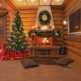 thumbnail image 2 of ABPHOTO 5x7ft Photography Backdrop Merry Christmas Tree Fireplace Stocking Graland Vintage Wood Wall Xmas Gifts Interior Decoration Backdrops Seamless Baby Kids Children Adults Happy New Year, 2 of 3