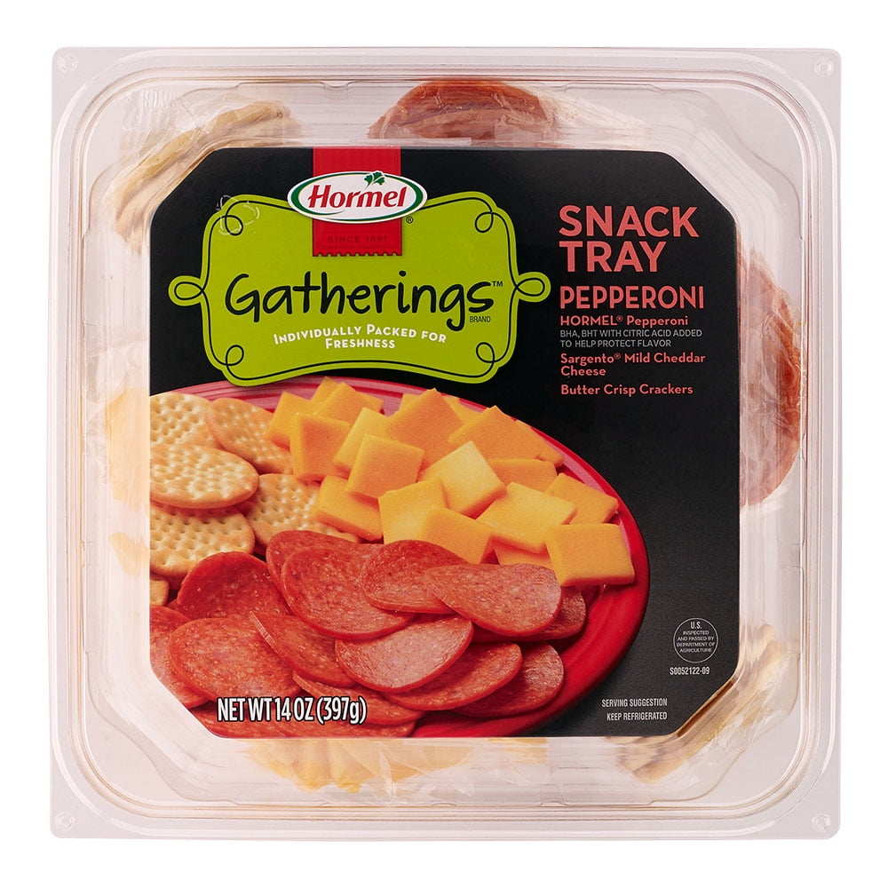 Hormel Gatherings Pepperoni and Cheese Snack Tray; 14 oz.; Meat