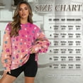 thumbnail image 6 of Xoenoiee Colorful Dog Paw Print Oversized Sweatshirts for Women Long Sleeve Cute Outfits Pullover Fall Winter 2025 Trendy Clothes with Side Pockets, Size M, 6 of 7