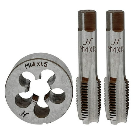 

Hss M14 X 1.5Mm Taper & Plug Tap & M14 X 1.5Mm Die Metric Thread Right Hand