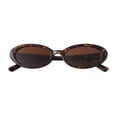 thumbnail image 1 of Gafas de sol Laurinny Oval Trendy 90s Retro Leopard UV400, 1 of 8