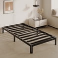 thumbnail image 3 of Bedofmine 9" Twin Bed Frame with Storage, No Box Spring, Heavy Duty, Rounded Corners, Easy Assembly, Black, 3 of 9