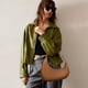 thumbnail image 2 of Bolso de hombro Keyli Polene Bolsos a la moda de cuero vegano marrón, 2 of 6