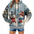 thumbnail image 6 of Oplxuo Christmas Hoodies for Women Fashion Graphic Sweatshirts Casual Long Sleeve Hooded Christmas Hoodies for Girls Teen, 6 of 7