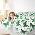 thumbnail image 4 of Feelyou Dreamy Butterfly Kid Twin Comforter Sets, Green Leaves Plant Bedding Set, 2pcs, 4 of 8
