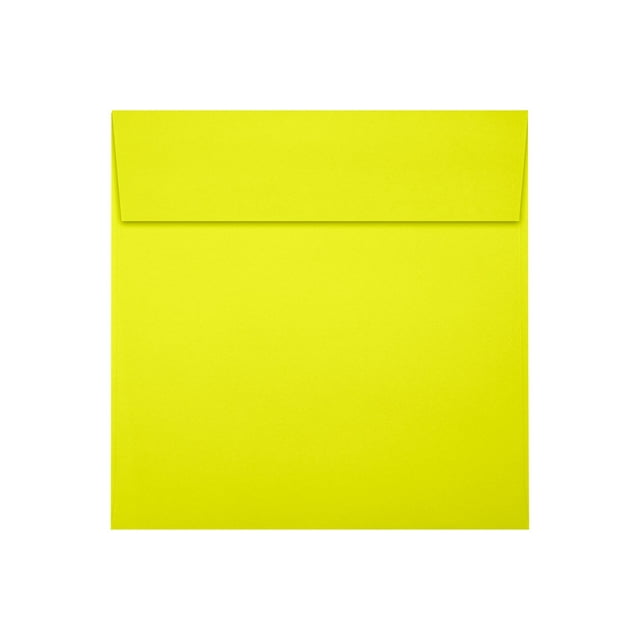 LUXPaper Square Invitation Envelopes | Peel & Press | 6" x 6" | Citrus Yellow | 80lb. Text | 1,000 Qty