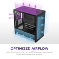 thumbnail image 5 of NZXT CCH31FB01 H3 Flow Micro ATX PC Case Black Tinted Glass, 5 of 7