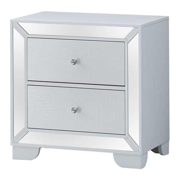 Glory Furniture Hollywood_Hills Nightstand in White Color