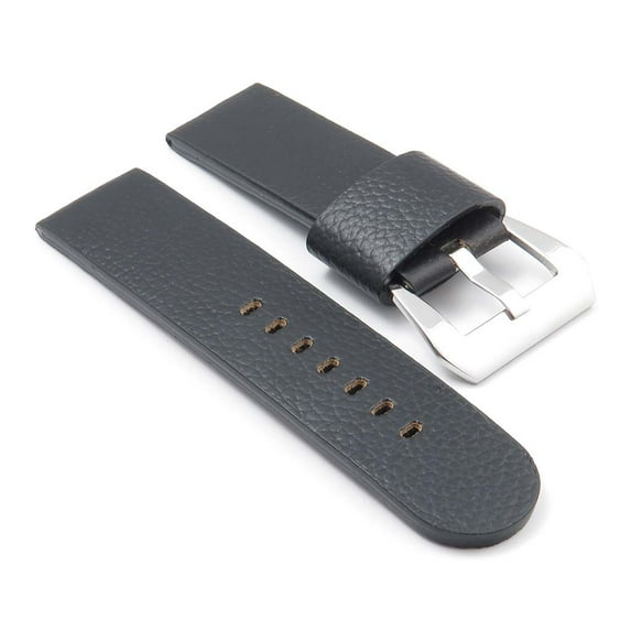 DASSARI Aztek Textured Leather Watch Strap with Large Keeper