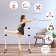 thumbnail image 2 of Double Ballet Barre: Stable, Adjustable, Portable - Perfect for Dance Practice, 2 of 3