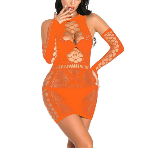 Intimates Sexy Women Fishnet Babydoll Lingerie Underwear Nightwear Sleepwear Bodysuit One Size