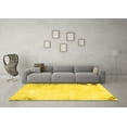 thumbnail image 3 of Ahgly Company Machine Washable Indoor Rectangle Solid Yellow Modern Area Rugs, 8' x 12', 3 of 4