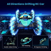 Kidstinct Gesture RC Car, 2.4GHz 4WD Gesture Sensing RC Stunt Car Toys for 6-12 year Boys, Hand-Controlled Remote Control Twisting Car Off-Road 360°Rotation with Spray Light Music for Birthday Gifts