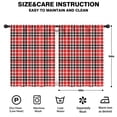 thumbnail image 2 of Blackout Kids Curtains,Red Black White Checkerboard Checkered Pattern Childrens Insulated Curtains Set Of 2,Bedroom Essentials,Toddler Room Decor 42"x54", 2 of 5