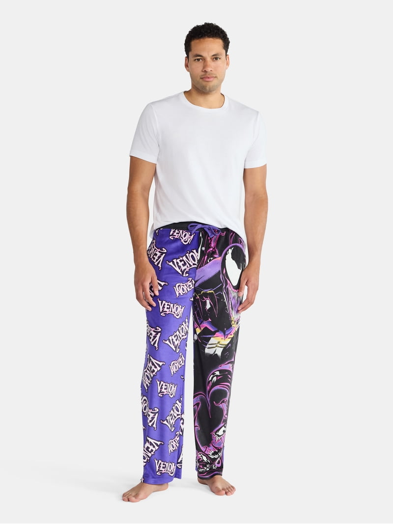 Venom Men's and Big Men's Split Leg Graphic Pants, Sizes S-2XL