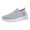 thumbnail image 6 of Women's Orthopedic Walking Shoes 2026 Arch Support Antiskid Slip on Running Shoes Breathable Mesh Knit Sneakers Gray Size 8, 6 of 6