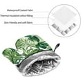 thumbnail image 6 of Oven Mitts and Pot Holders Sets of 4, Tropical Leaf Kitchen Gloves for Cooking Baking Green Leaves Hot Pads BBQ Potholders, 6 of 6