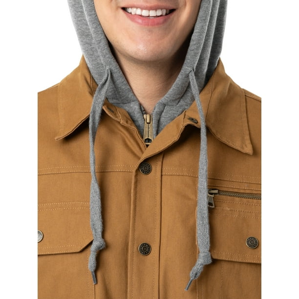 Wells Lamont Quilted Flex Canvas Thermal Sherpa Lined Shirt Jacket