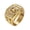 14K Gold-Plated, variant on Men's White Cubic Zirconia Horse 14K Gold-Plated Infinity Ring Everyday Wear Size 7 Includes Gift Box