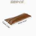 thumbnail image 6 of Unique Bargains Portable Stationery Bag Zipper Pencil Case Brown 8.3"x3.0", 6 of 6
