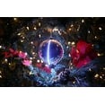 thumbnail image 3 of Alpine Corporation Glowing Ball Ornament with LED Lights, Silver, 3 of 3