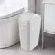 thumbnail image 3 of 14 L Cubo de Basura de Plástico, Bote de Basura Delgados con Tapa Abatible (Gris Claro), 3 of 4