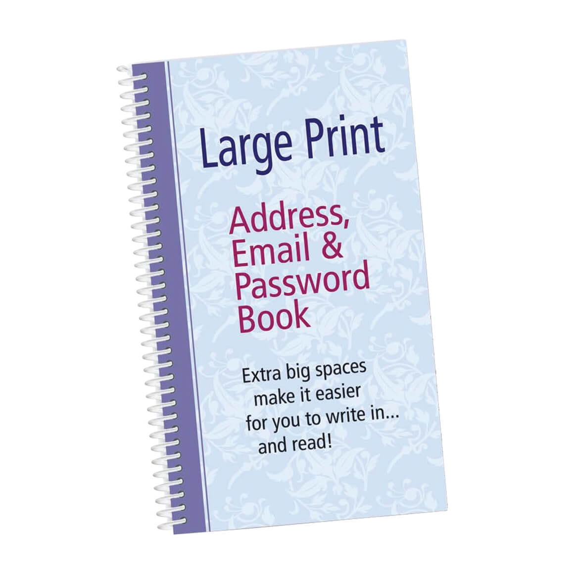 Large Print Address, Email and Password Book