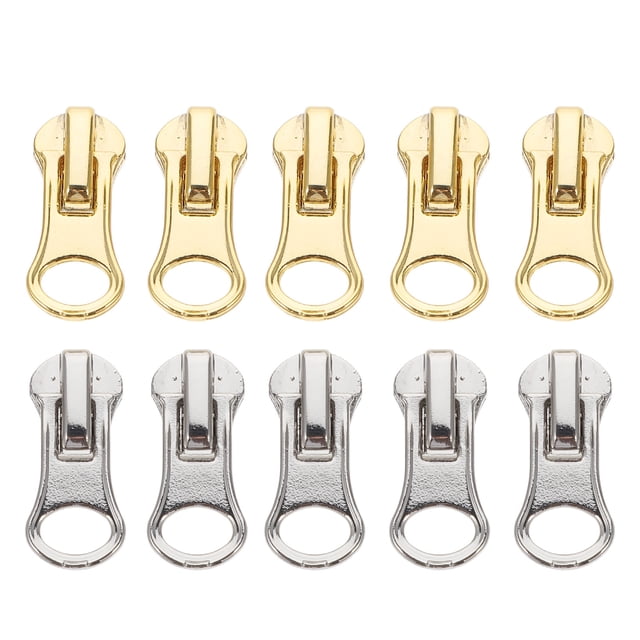 10pcs Zipper Pullers Repair Kit DIY Zipper Pull Replacement Zipper Heads