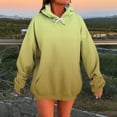 thumbnail image 2 of Aboser Oversized Hoodies for Women Fall Fashon Gradient Graphic Sweatshirts Loose Fit Casual Pullover Cozy Long Sleeve Hoodie Tops with Pocket Yellow M, 2 of 5