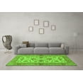 thumbnail image 3 of Ahgly Company Indoor Square Abstract Green Modern Area Rugs, 4' Square, 3 of 4