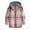 Pink, variant on Homenesgenics Mens Shirts under $5.00 Men Casual Turndown Long Sleeve Button Closure Plaid Print Hooded Shirt