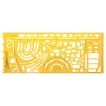 thumbnail image 1 of 23 Styles Ruler Durable K Resin Military Drawing Furniture Construction Architect Template Drafting Ruler Stencil Measuring Tool 6, 1 of 6