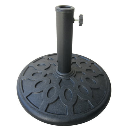 Bond 63137 17" Round 18.7 Lb Matte Black Resin Umbrella Base