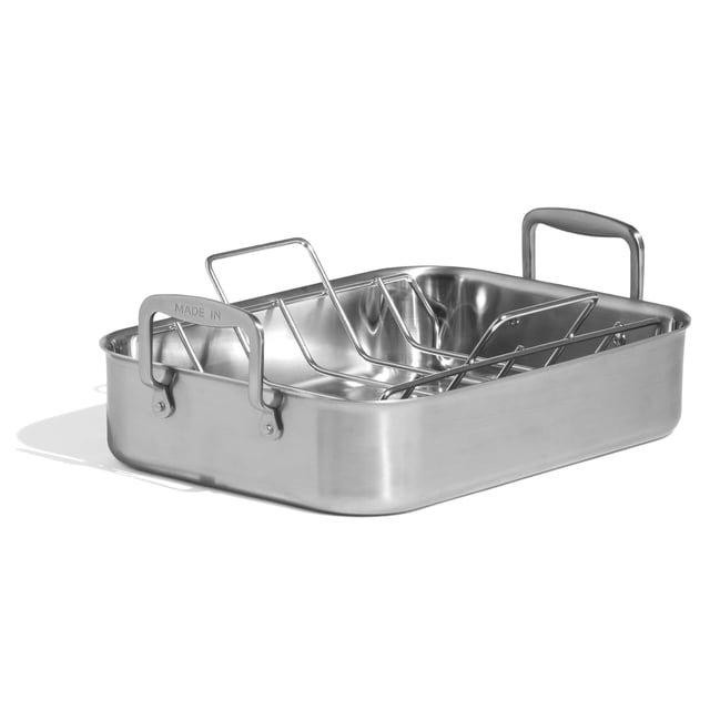 Fuente para asar Made In de acero inoxidable tricapa 47x32x15 cm