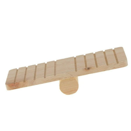 SS ORGANIC Hamster Toys Small Pet Wooden Seesaw Chinchillas Guinea Pigs Exercise Play Toys for Chew Activity Sport Wooden Funny Toy Cage Accessories Small Animals