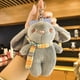 thumbnail image 5 of Llavero creativo de conejo de dibujos animados, colgante de muñeco de peluche, lindo colgante de mochila escolar, llavero de pareja, 5 of 6
