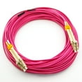 thumbnail image 3 of 30m LC/UPC-LC/UPC OM4 Multimode Duplex OFNR 2.0mm Erika Violet Fiber Optic Patch Cable, 3 of 3