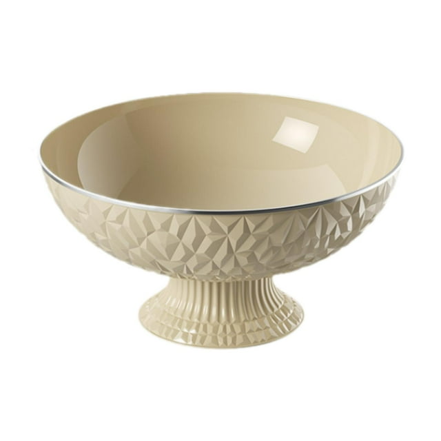 simhoa Bol à Fruits Assiette Décorative pour Dessert Présentoir Polyvalente Ronde avec Drainage pour Assiette à Fruits Blanche