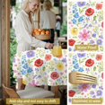 thumbnail image 5 of Pioneer Flower Floral Print Pattern Round Tablecloth 60 X 60 Inch, Wrinkle Resistant Wipeable Table Cloth for Kitchen Dining Picnic Patio Party, 5 of 6
