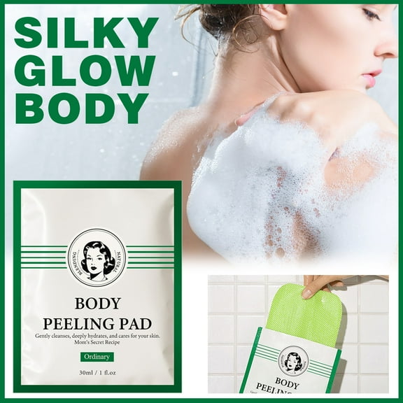 HYLLai Exfoliating Bath Gloves 8-Pack, Korean Deep Scrub Mitts for Smooth Skin, Reusable & Soap-Free, Green